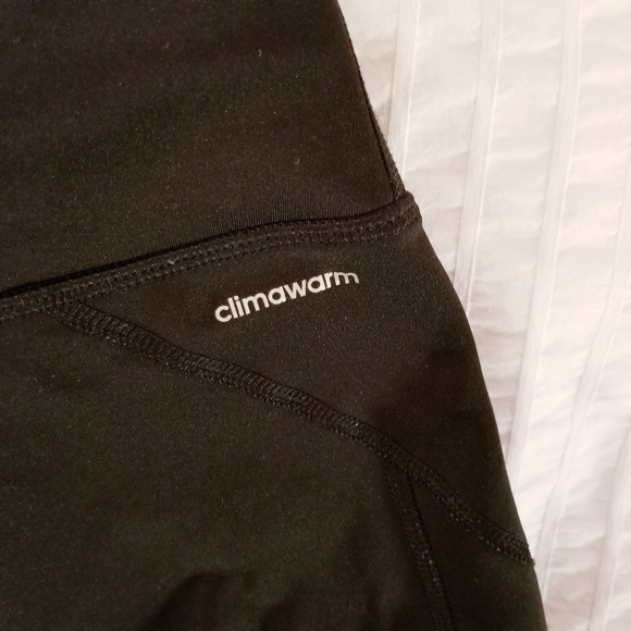 Adidas | Black Climawarm Run Yoga Pants Leggings - Picture 2 of 5